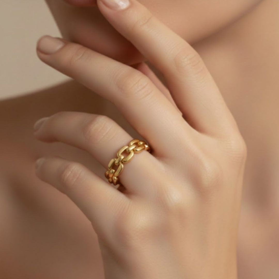 Braided Chain Link Ring