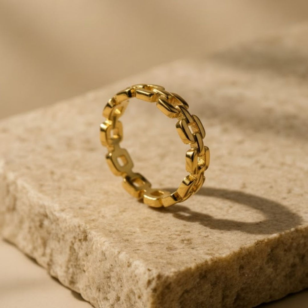Braided Chain Link Ring