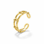 Orbit Lines Ring - 18k Gold (Demi Fine)