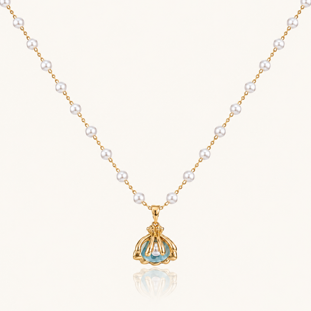 Pearl Ocean Bloom Necklace