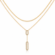 Oval Drop Necklace - 18K Gold (Demi Fine)