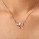 Silver Flower Cluster Necklace
