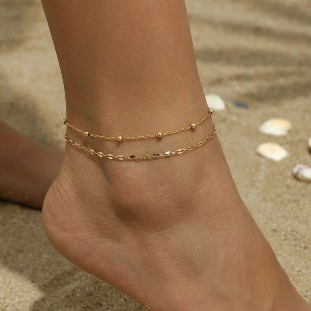 Echoing Duo Loop Anklet
