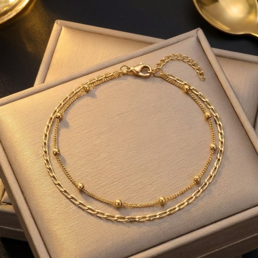 Echoing Duo Loop Anklet