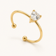 Trillion Glow Ring - 18k Gold (Demi Fine)