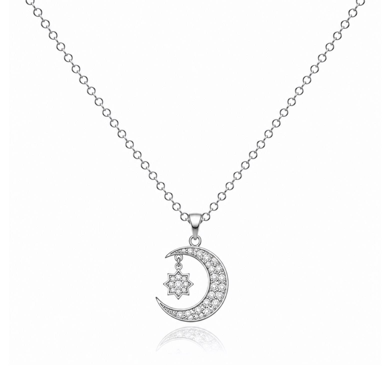 Crescent Moon And Star Necklace