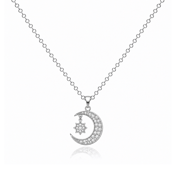 Crescent Moon And Star Necklace