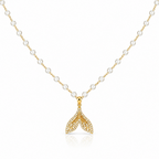 Pearl Angel Wing Necklace