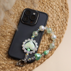 Mint Heart Daisy Charm