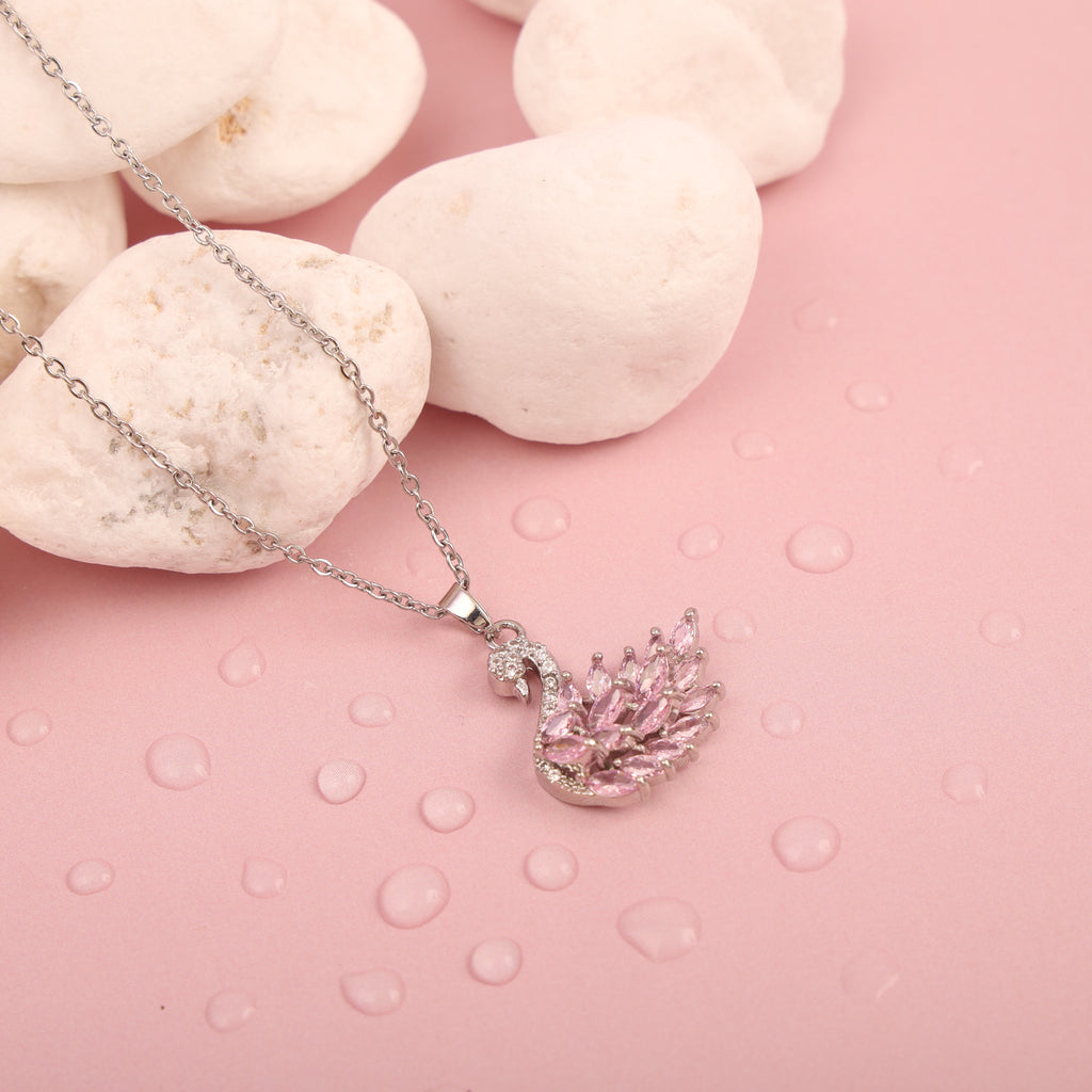 Crimson Swan Necklace