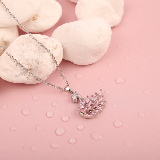 Crimson Swan Necklace