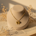 Bow Muse Necklace - 18K Gold (Demi Fine)