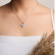 Radiant Pave Heart Necklace