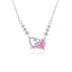 Two Heart Blossom Necklace