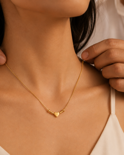 Couple Initial Morsecode Necklace