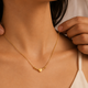 Couple Initial Morsecode Necklace