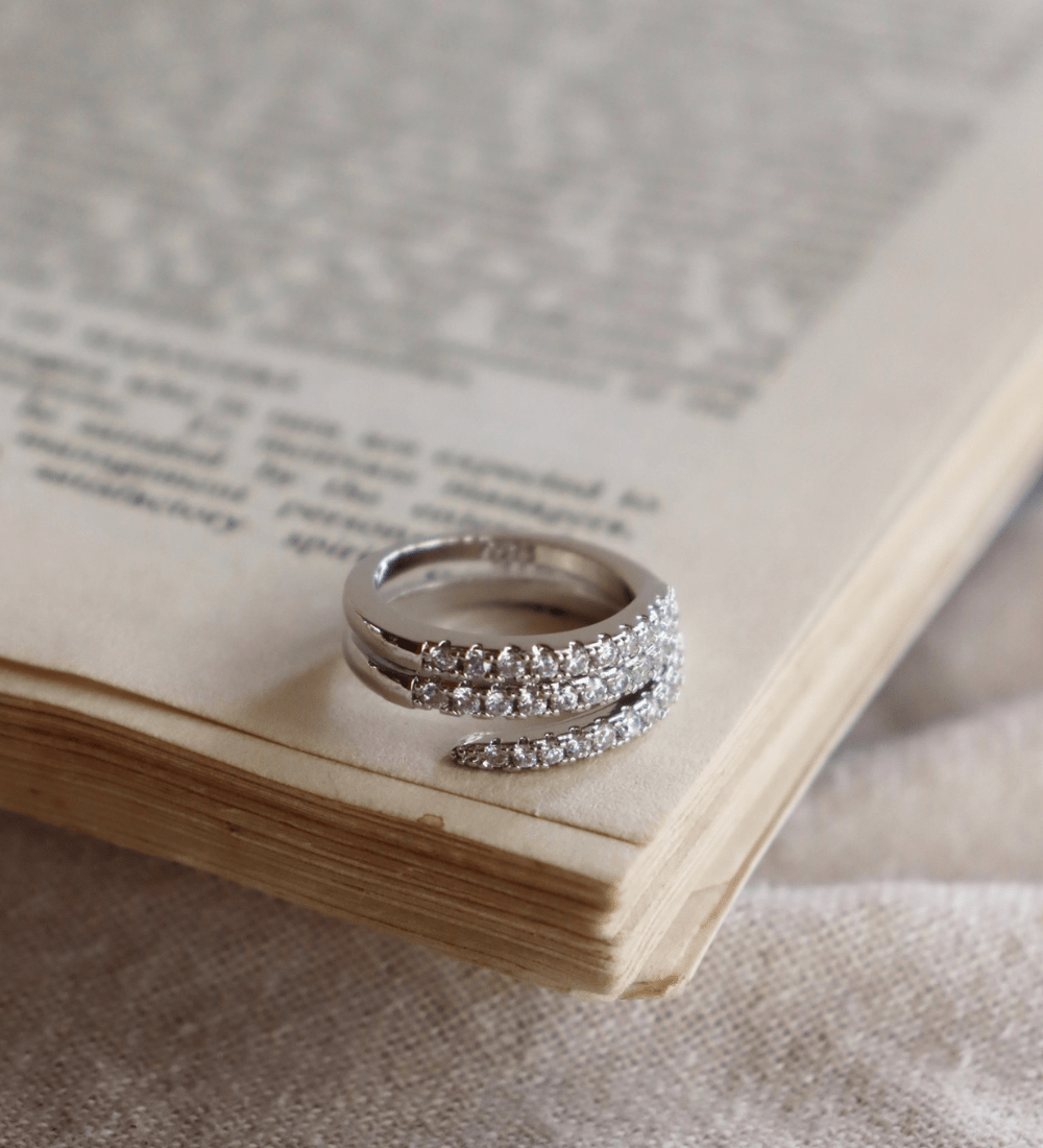 Triple Row Stacking Ring