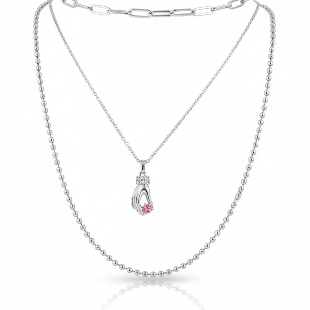 Hand of Grace Layered Necklace