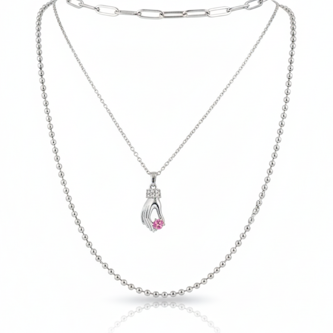 Hand of Grace Layered Necklace