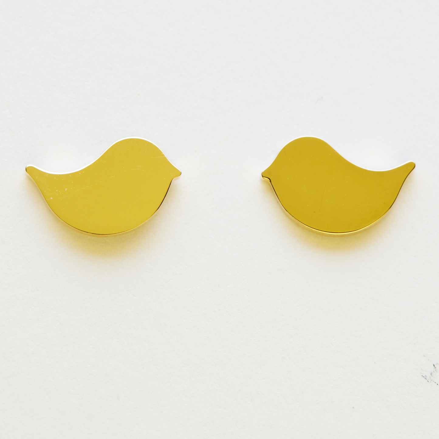 Chirpy Canary Gold Earrings