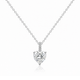 Heart-Shaped Zircon Pendant Necklace