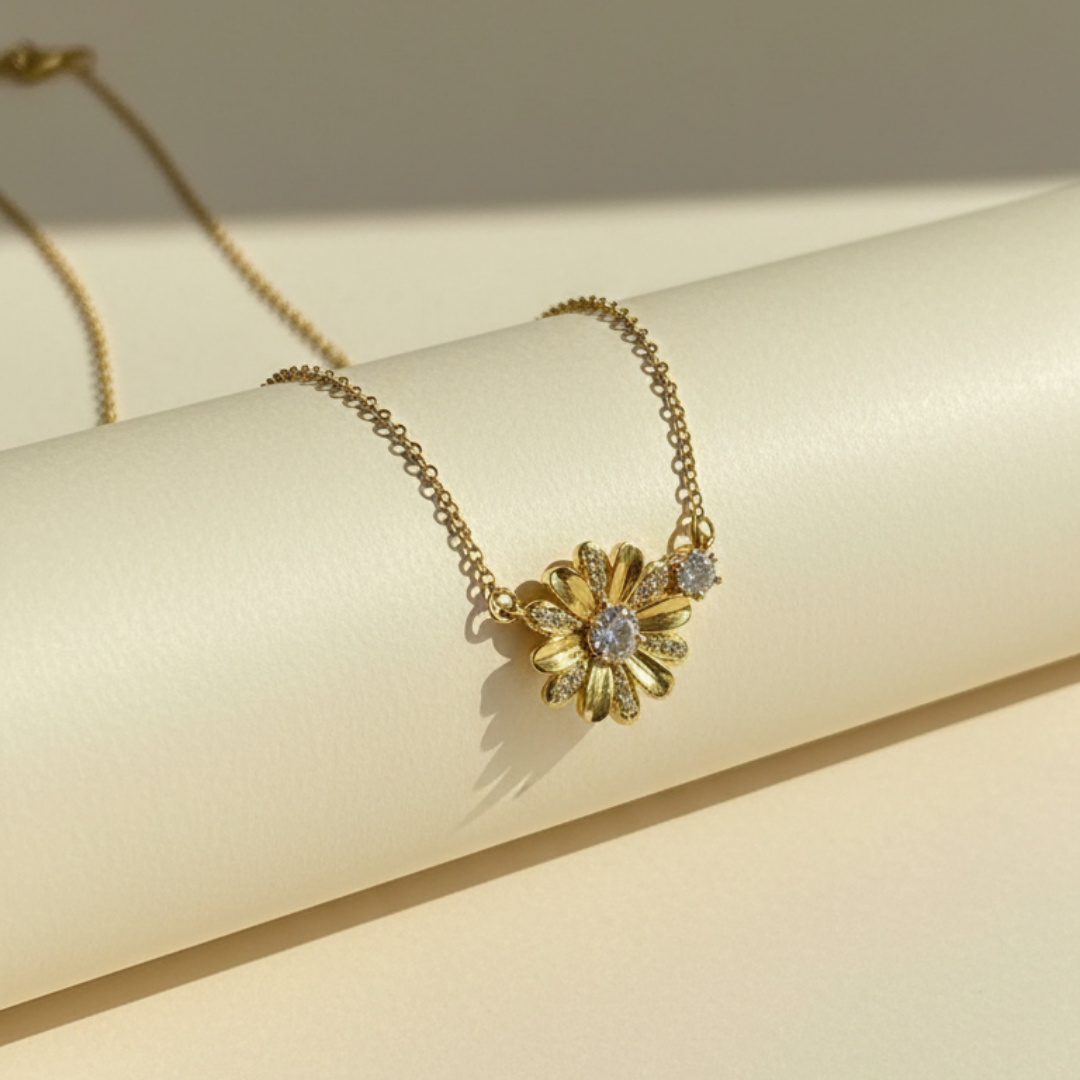 Eternal Daisy Flower Necklace