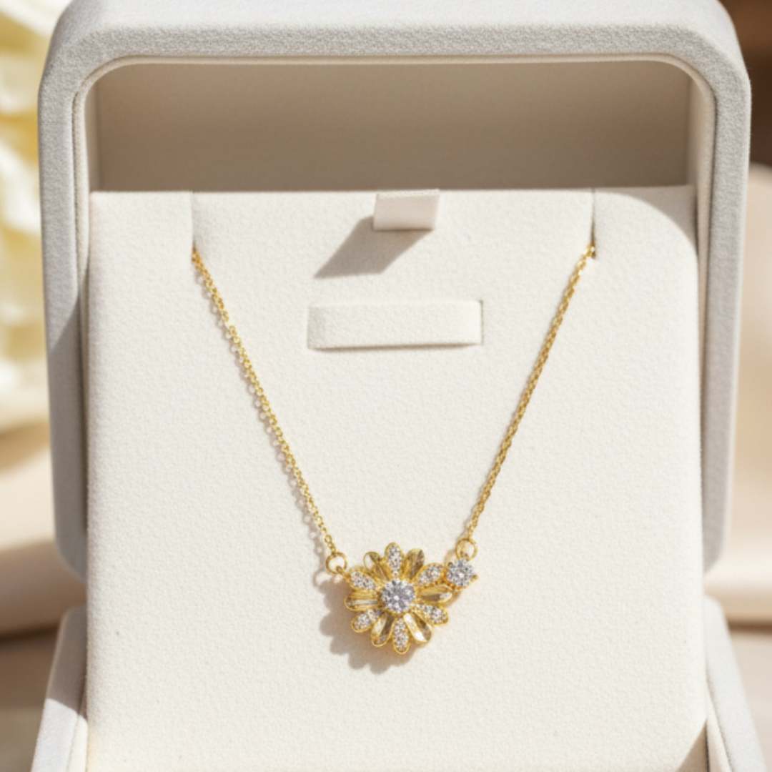 Eternal Daisy Flower Necklace