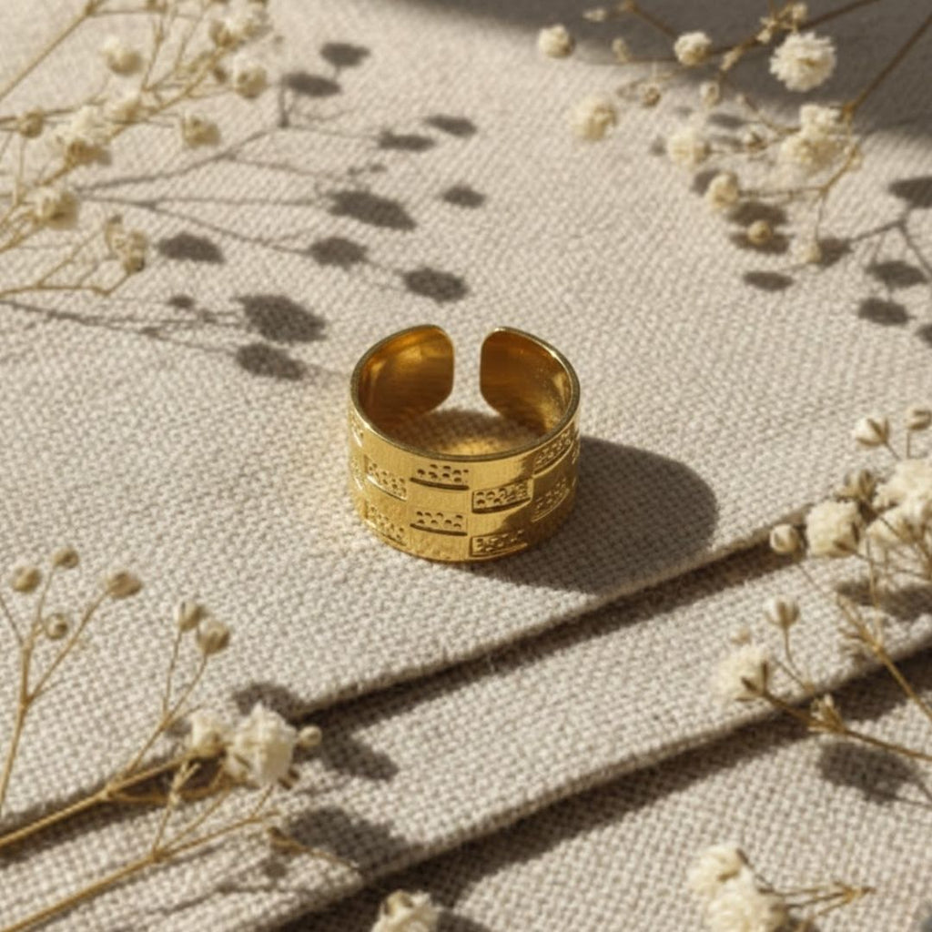 Geometric Weave Ring