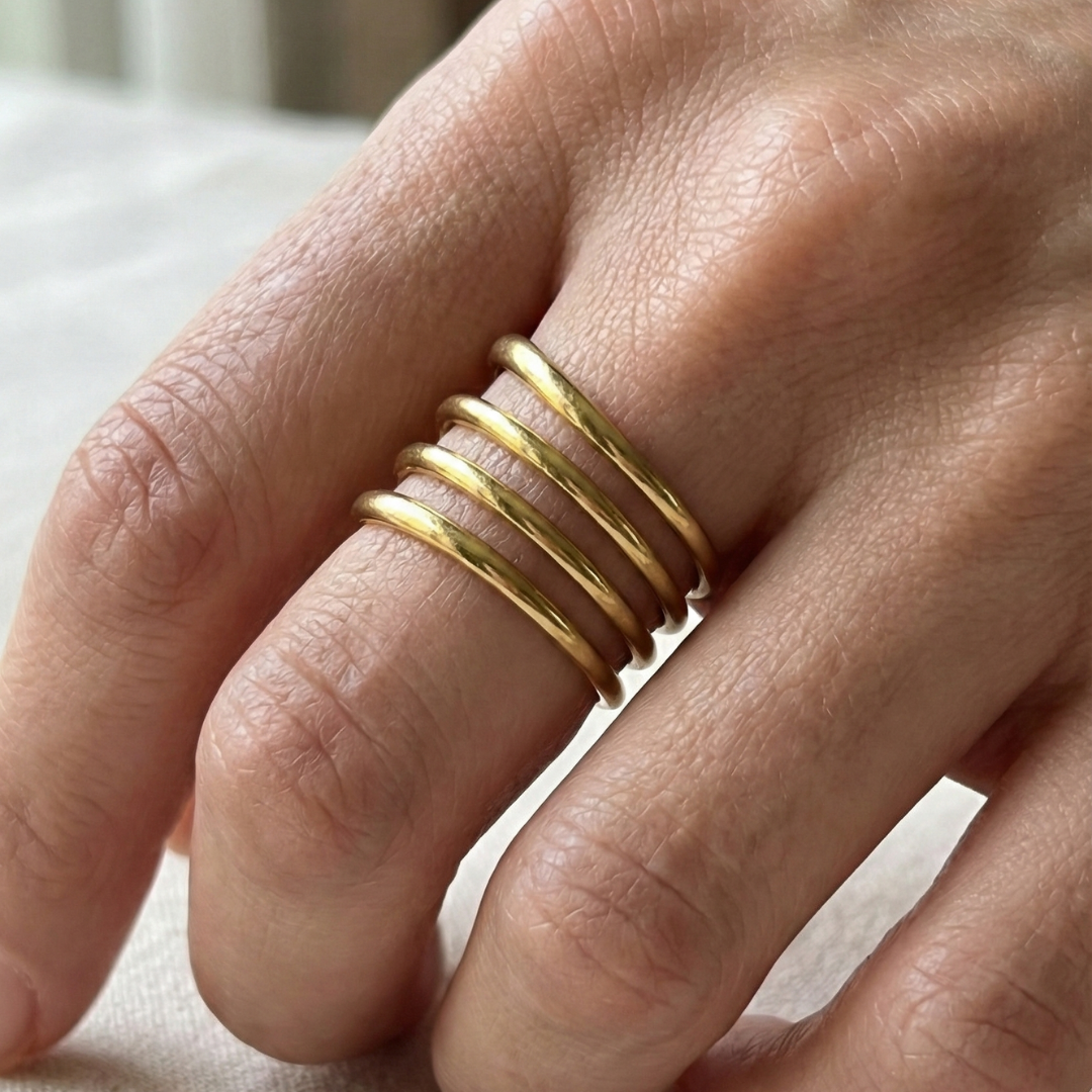 Ripple Stacks Ring