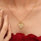 Evil Heart Necklace - 18K Gold (Demi Fine)