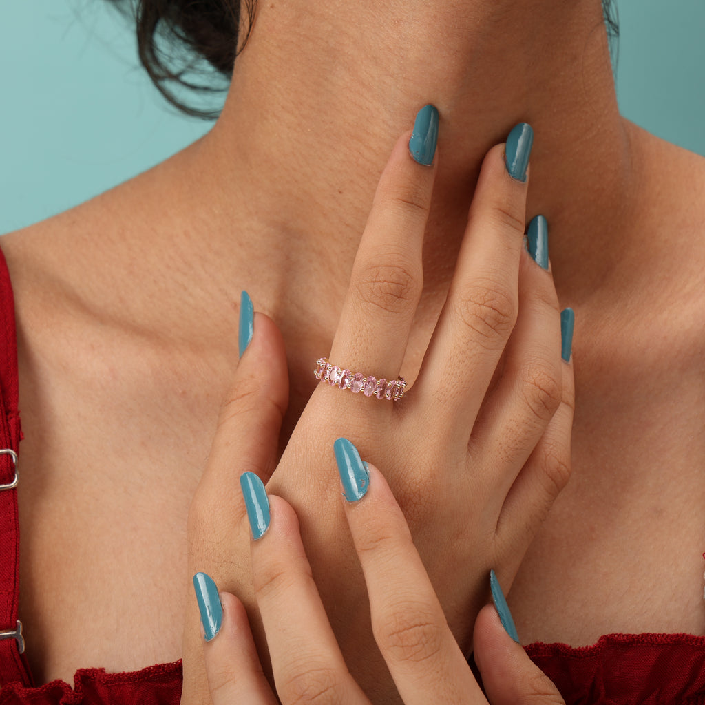 Rose Petal Eternity Ring