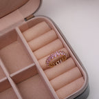 Pink Crystal Ring - 18k Gold (Demi Fine)