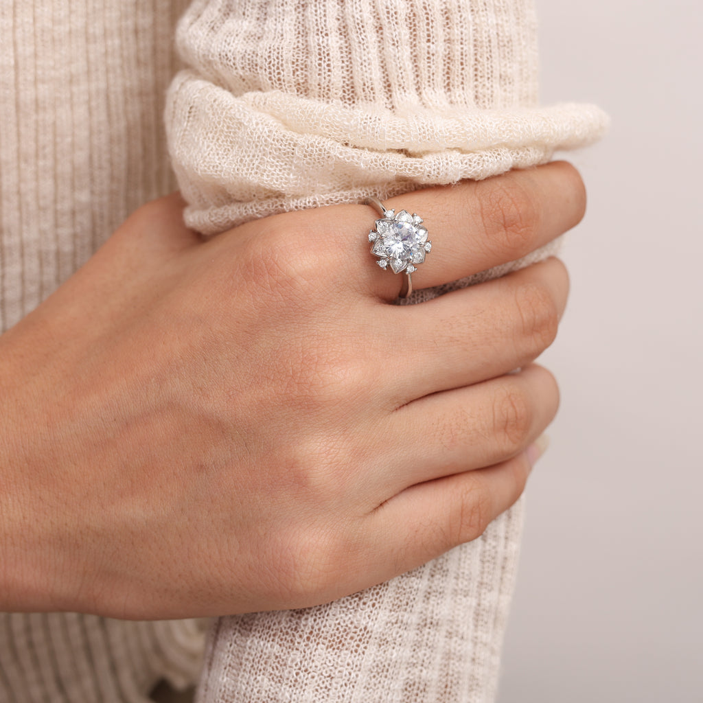 Starburst Zircon Ring