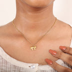 Bow Muse Necklace - 18K Gold (Demi Fine)