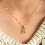Teddy Necklace - 18K Gold (Demi Fine)