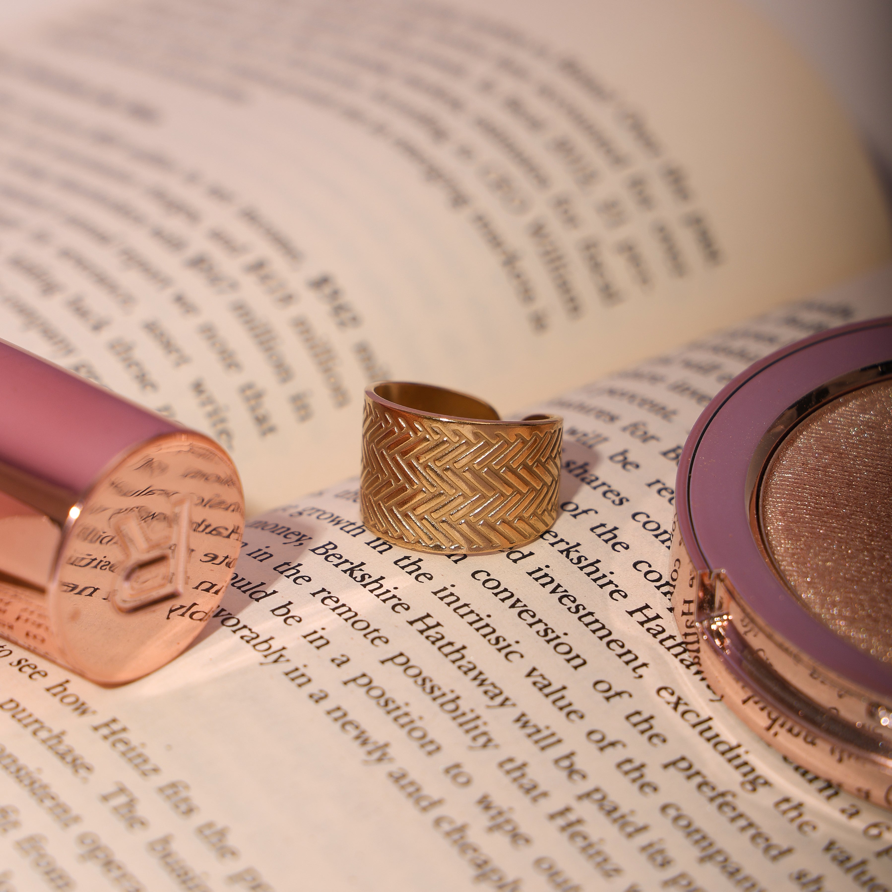 Herringbone Chevron Ring