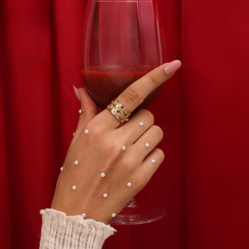 Geometric Weave Ring