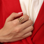 Ribbon Knot Ring - 18k Gold (Demi Fine)