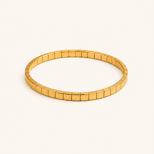 Golden Grid bracelet - 18k Gold (Demi Fine)