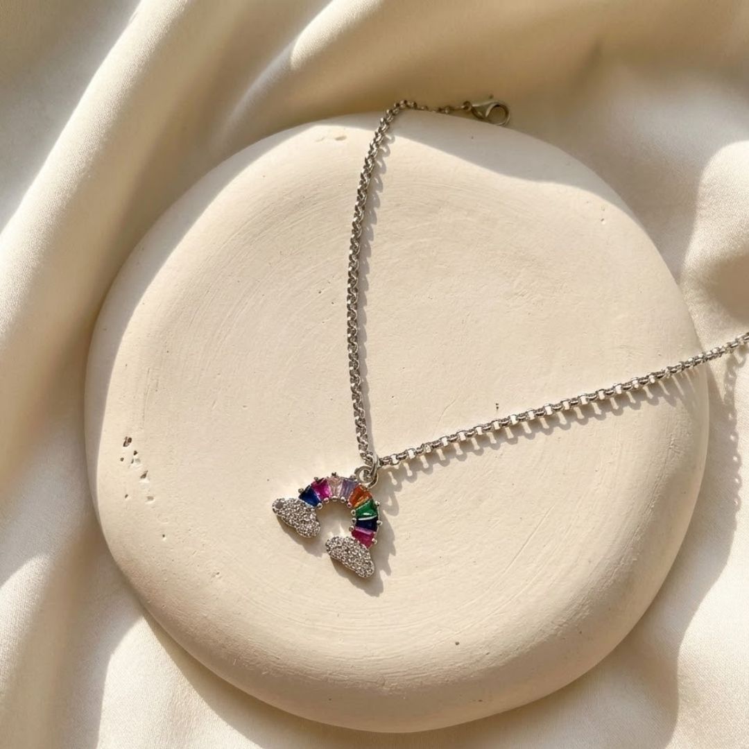 Floating Rainbow Shine Anklet