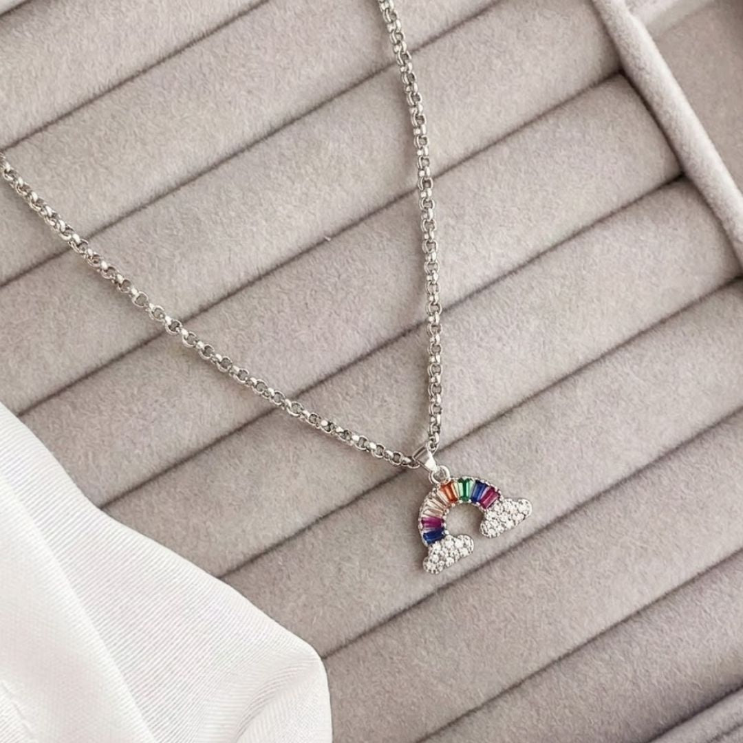 Floating Rainbow Shine Anklet