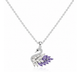 Amethyst Swan Necklace