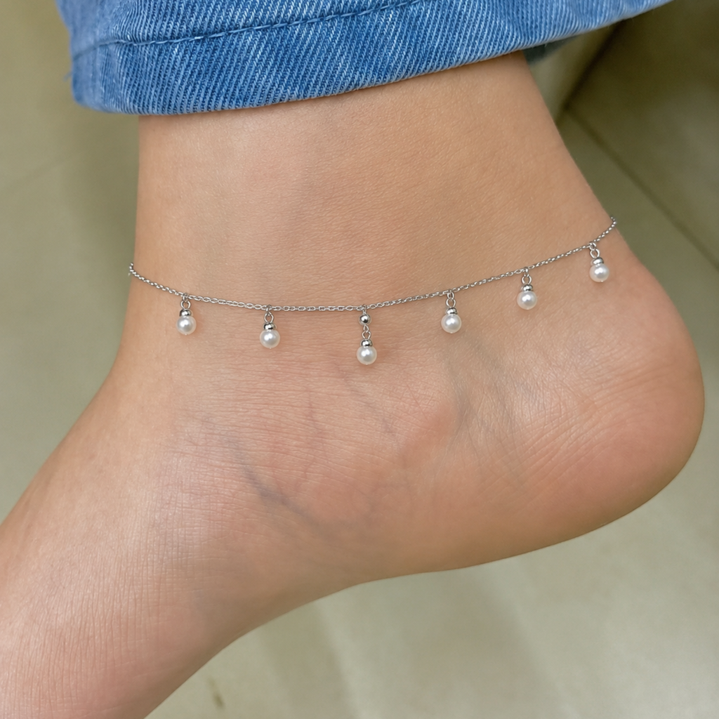 Pearl Drape Anklet