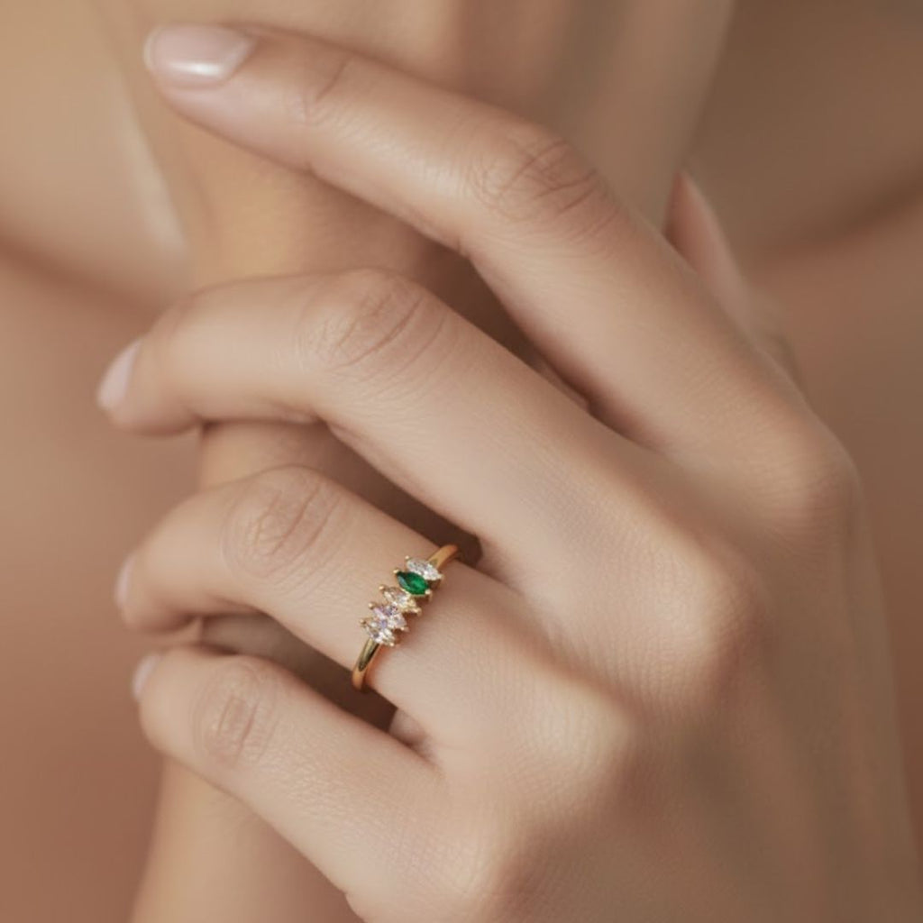 Pastel Marquise Multicolor Ring