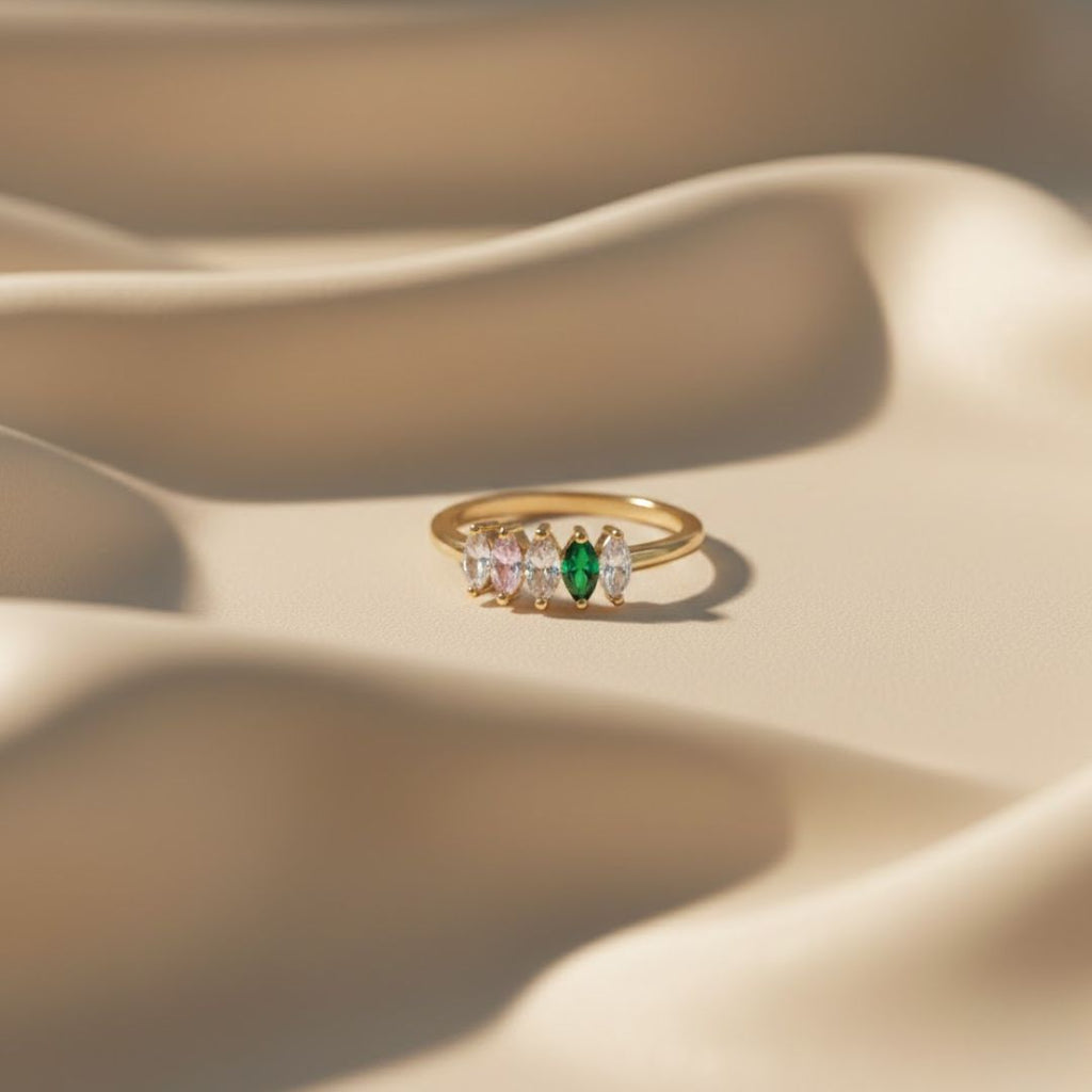 Pastel Marquise Multicolor Ring