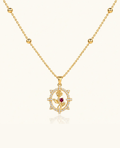 Rose Crush  Necklace - 18k Gold (Demi Fine)