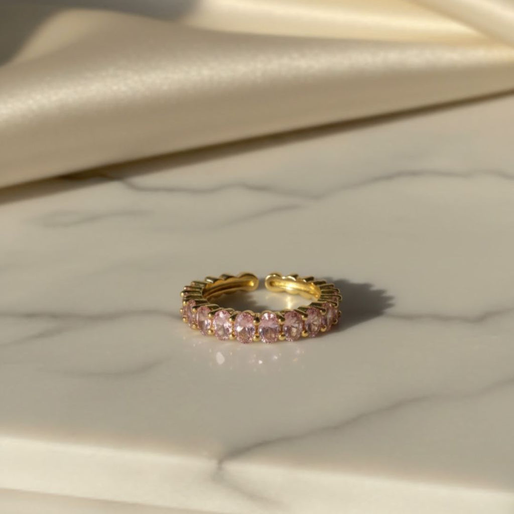 Rose Petal Eternity Ring
