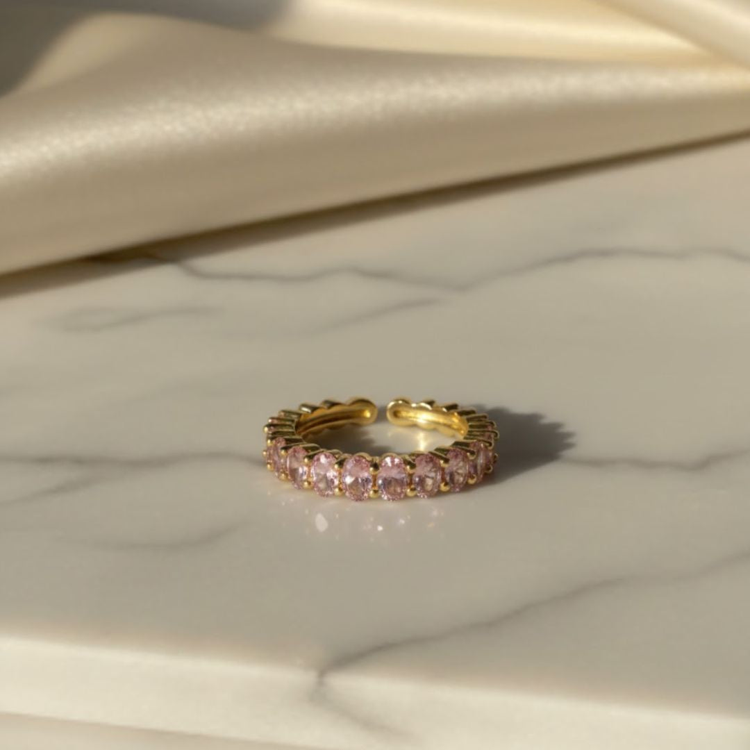 Rose Petal Eternity Ring