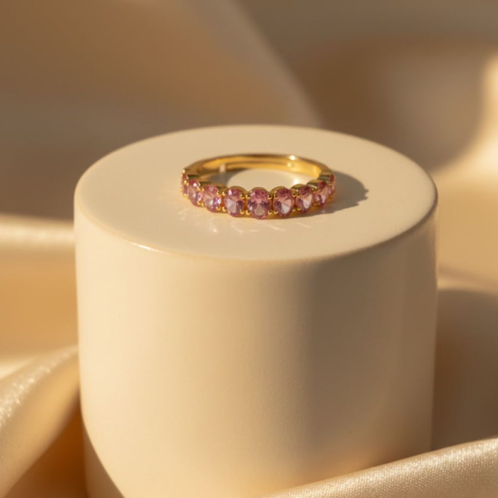 Rose Petal Eternity Ring