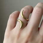 Swan flow ring - 18k Gold (Demi Fine)